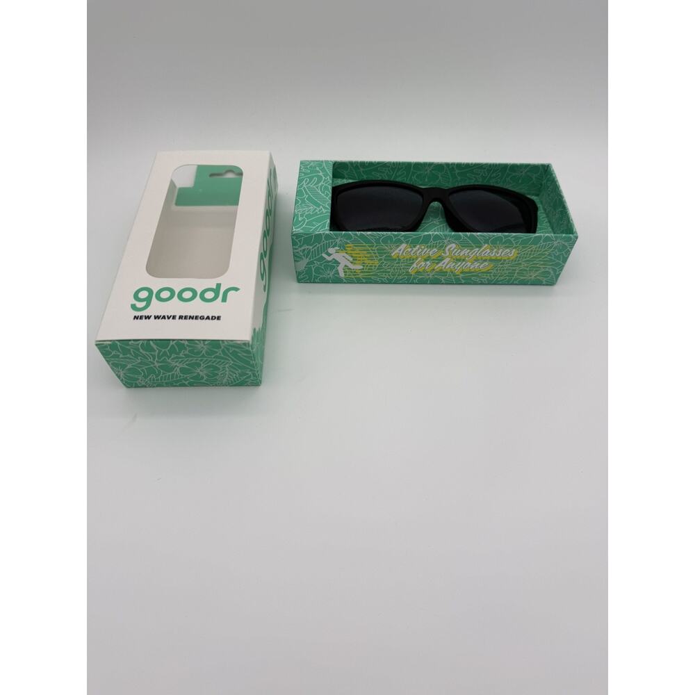 Goodr New Wave Renegade Sunglasses Black Polarized with Case NWT - Picture 9 of 10